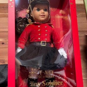 American Girl FAO Holiday Toy Solider Collector Doll 2023 Swarovski Crystals
